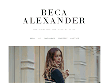 Tablet Screenshot of becaalexander.com